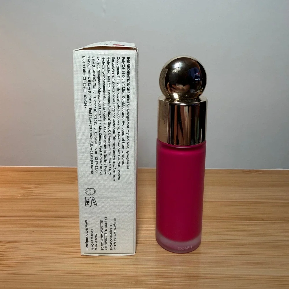 Rare Beauty Soft Pinch Dewy Liquid Blush Lucky, Hot Pink 0.25oz NIB